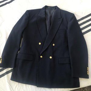 STAFFORD MEN'S BLUE BLAZER - SPORT COAT JACKET size 44R